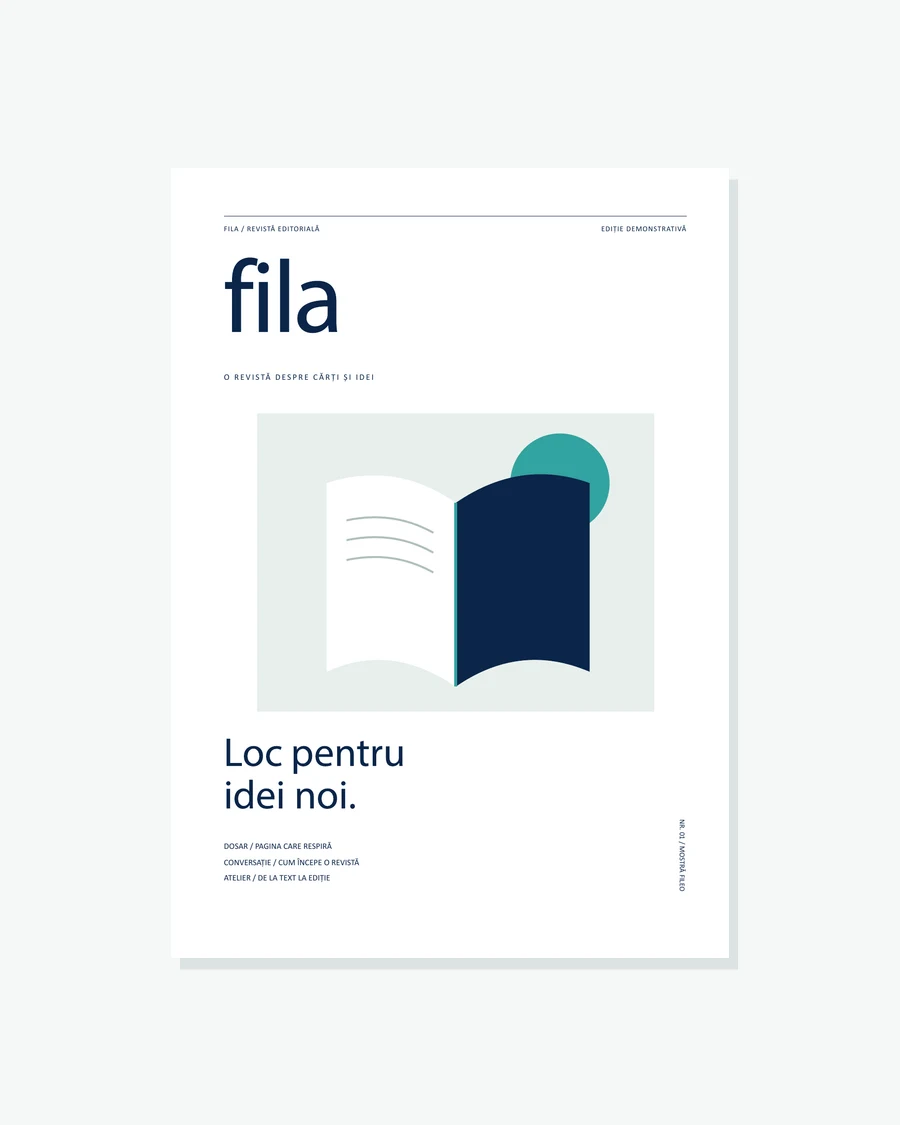 Revistă demonstrativă FILA, copertă A4
